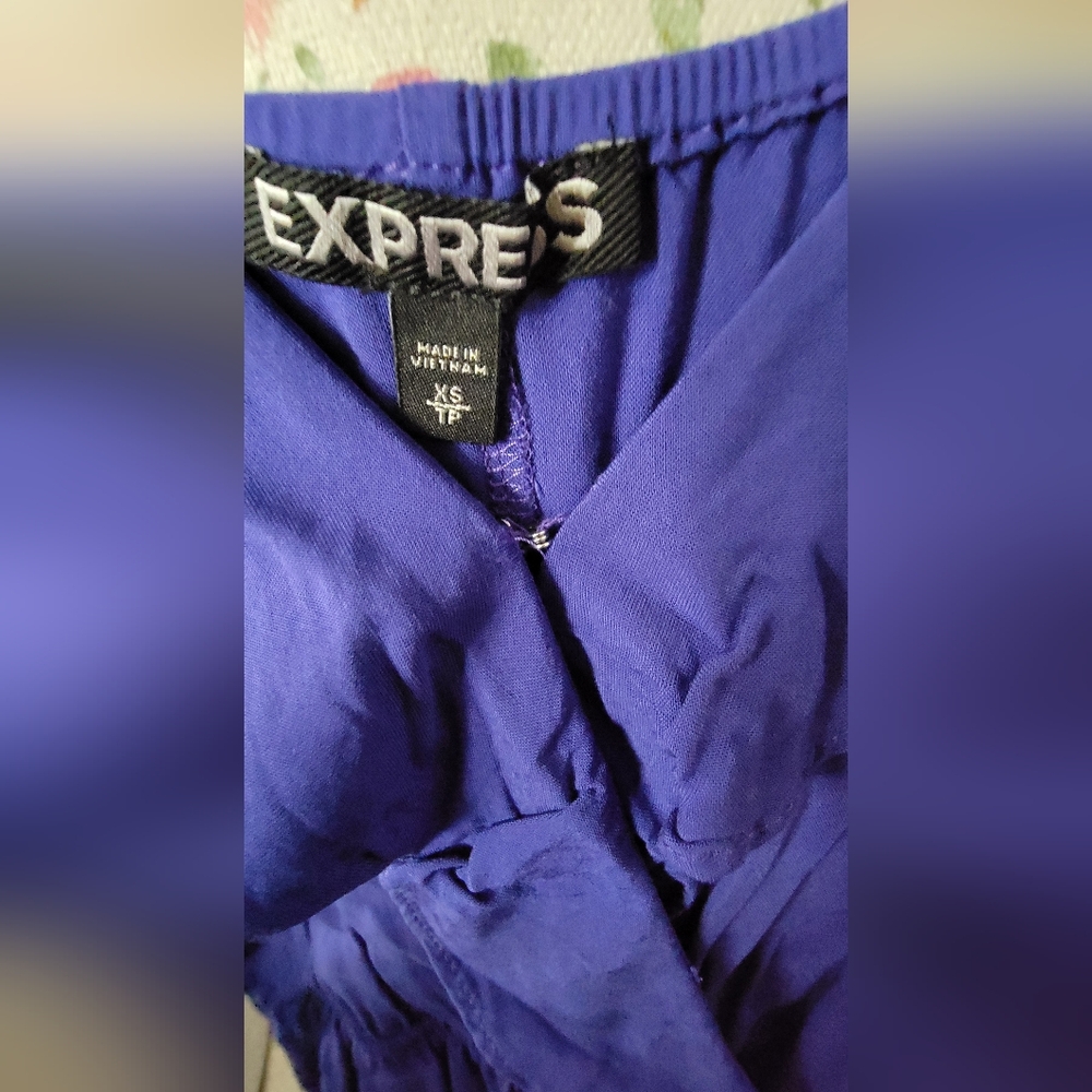 Express Royal Blue Dress Size XS - Picture 2 of 4
